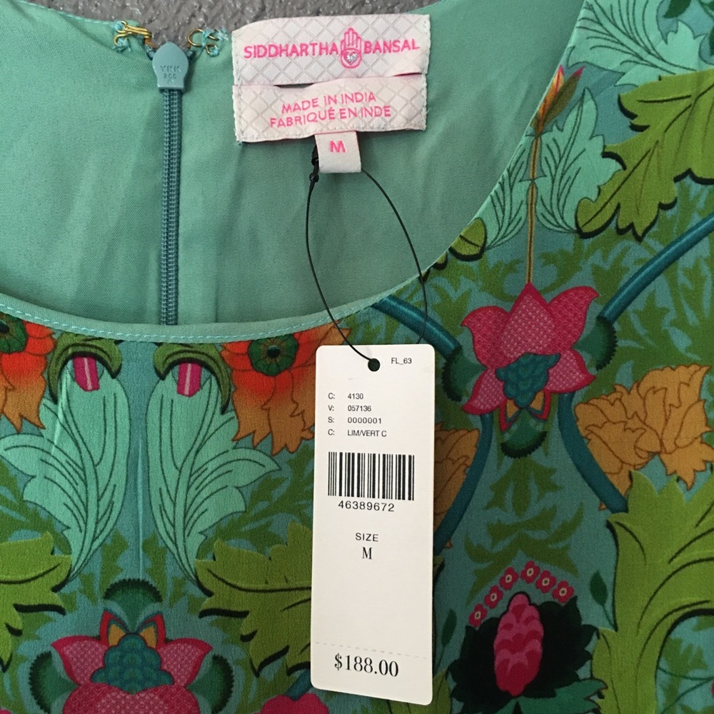 Anthropologie Siddhartha Bansal Garden Drop Waist Dress - Picture 12 of 15